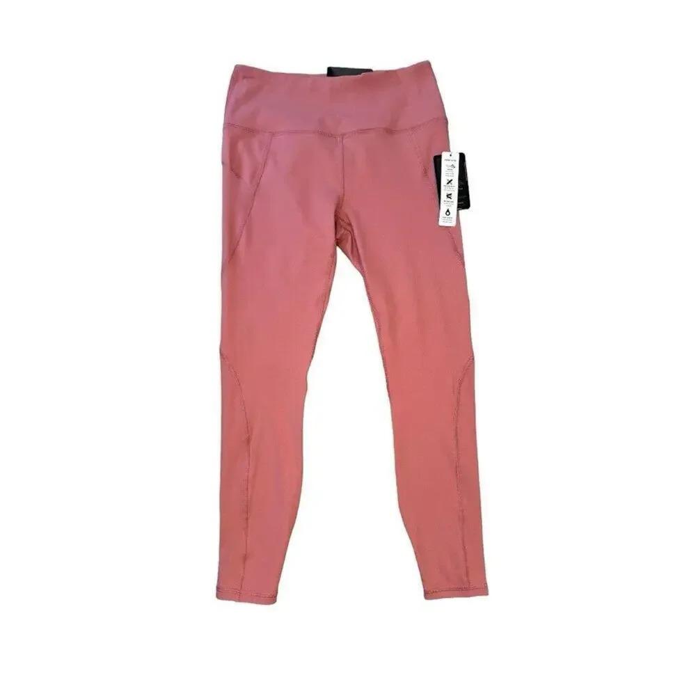 RBX Women's Small Pink Ankle Leggings High-Rise Moisture-Wicking‎ Yoga Running